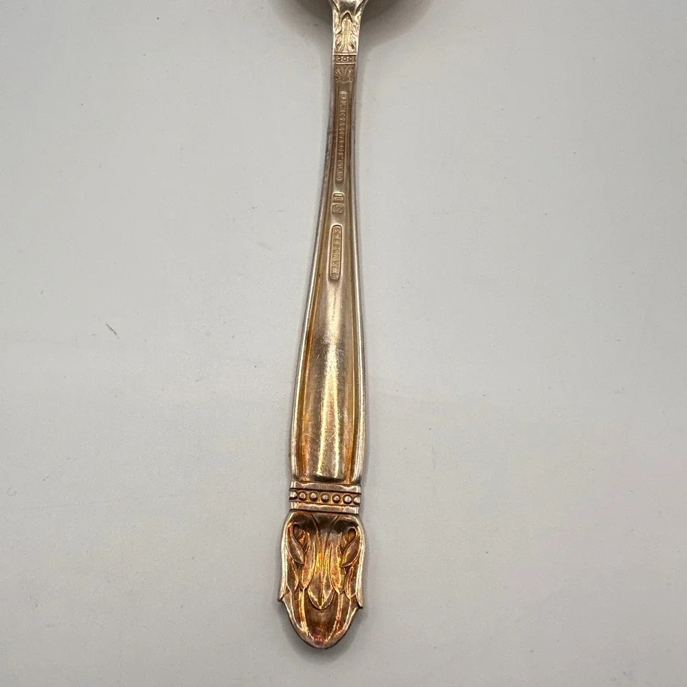 Holmes & Edwards Silver Danish Princess Inlaid IS Spoon Vintage Silverplate